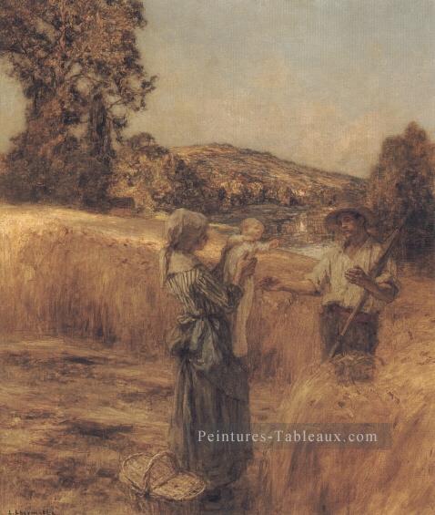 The Reapers Enfant scènes paysan Léon Augustin Lhermitte Peintures à l'huile